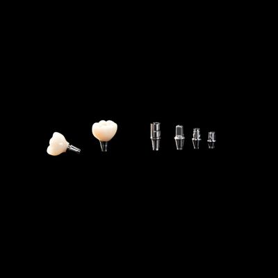 주문 금속 임플란트 크라운 브릿지 천연 지르코니아 전체 컨투어 크라운 티타늄 아부트먼트 online manufacture